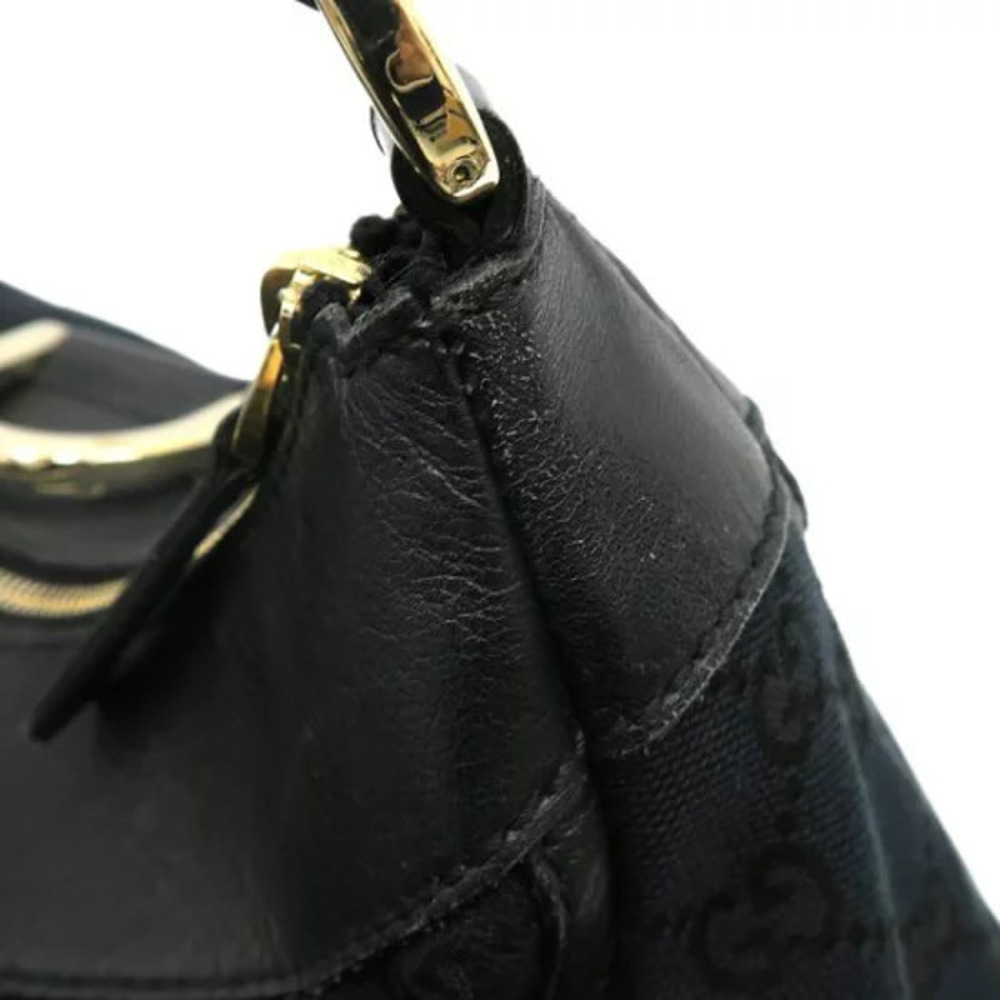 Gucci GG Canvas Abbey D Ring Hobo Bag Black - Picture 8 of 9